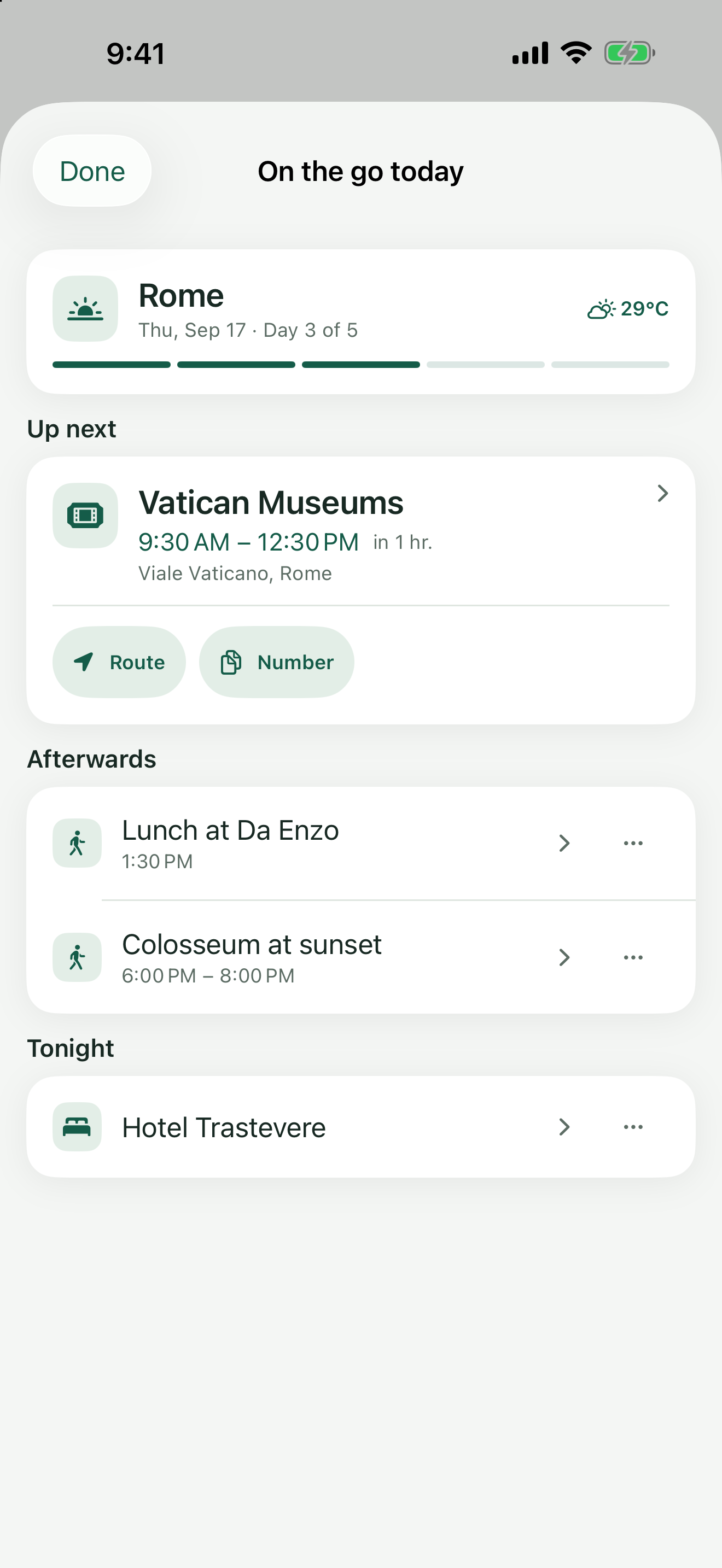 Today in Rome: next event, directions, booking reference and accommodation
