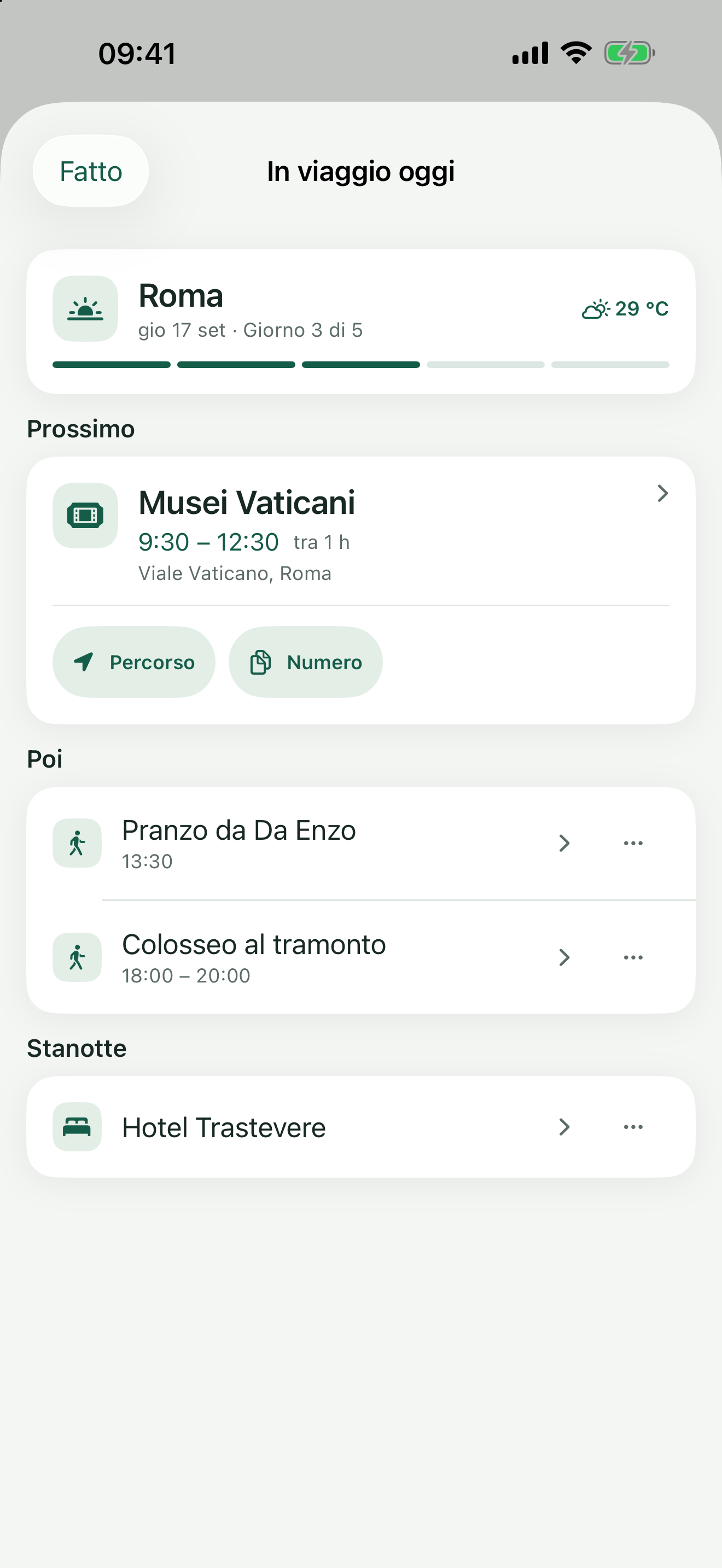 Oggi a Roma: prossimo appuntamento, indicazioni, numero di prenotazione e alloggio